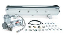 Load image into Gallery viewer, Air Lift 4 Gal. 7-Port Tank w/ Viair 444c Chrome Compressor (Incl. Fittings & Mounting Hardware)