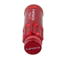 Load image into Gallery viewer, NRG 700 Series M12 X 1.5 Steel Lug Nut w/Dust Cap Cover Set 21 Pc w/Locks & Lock Socket - Red