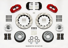 Load image into Gallery viewer, Wilwood Narrow Superlite 6R Front Hub Kit 14.00in Drill Red Magnum Force Drop Spindle