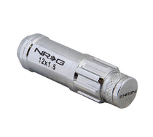 Load image into Gallery viewer, NRG 700 Series M12 X 1.5 Steel Lug Nut w/Dust Cap Cover Set 21 Pc w/Locks & Lock Socket - Silver