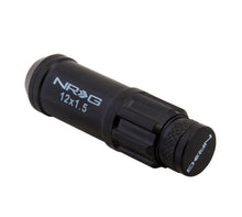 Load image into Gallery viewer, NRG 700 Series M12 X 1.5 Steel Lug Nut w/Dust Cap Cover Set 21 Pc w/Locks & Lock Socket - Black