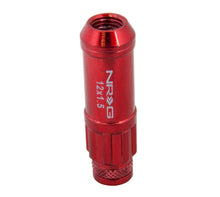 Load image into Gallery viewer, NRG 700 Series M12 X 1.5 Steel Lug Nut w/Dust Cap Cover Set 21 Pc w/Locks & Lock Socket - Red