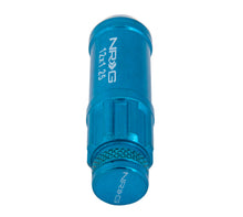 Load image into Gallery viewer, NRG 700 Series M12 X 1.25 Steel Lug Nut w/Dust Cap Cover Set 21 Pc w/Locks & Lock Socket - Blue