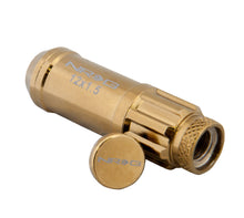 Load image into Gallery viewer, NRG 700 Series M12 X 1.5 Steel Lug Nut w/Dust Cap Cover Set 21 Pc w/Locks & Socket - Chrome Gold