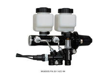 Load image into Gallery viewer, Wilwood Tandem Remote M/C Kit w L/H Brkt & Prop Valve - 1in Bore Black