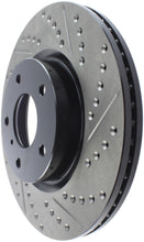 Load image into Gallery viewer, StopTech 1/02-05 Infiniti G35 (alloy disc) / 6/02-05 Nissan 350Z Slotted & Drilled Left Front Rotor