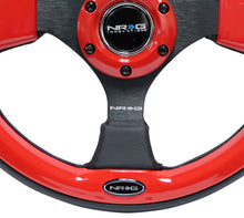 Load image into Gallery viewer, NRG Reinforced Steering Wheel (320mm) Blk w/Red Trim & 5mm 3-Spoke