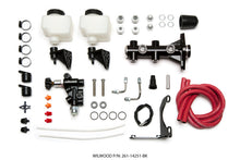 Load image into Gallery viewer, Wilwood Tandem Remote M/C Kit w L/H Brkt & Prop Valve - 1in Bore Black