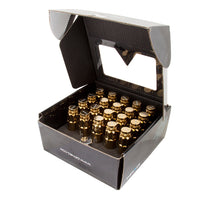 Load image into Gallery viewer, NRG 700 Series M12 X 1.5 Steel Lug Nut w/Dust Cap Cover Set 21 Pc w/Locks & Socket - Chrome Gold