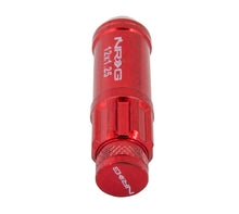 Load image into Gallery viewer, NRG 700 Series M12 X 1.25 Steel Lug Nut w/Dust Cap Cover Set 21 Pc w/Locks & Lock Socket - Red