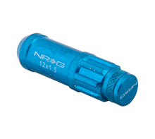 Load image into Gallery viewer, NRG 700 Series M12 X 1.5 Steel Lug Nut w/Dust Cap Cover Set 21 Pc w/Locks & Lock Socket - Blue