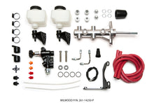 Load image into Gallery viewer, Wilwood Tandem Remote M/C Kit w L/H Brkt & Prop Valve - 15/16in Bore Ball Burnished-W/Pushrod