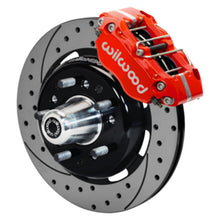 Load image into Gallery viewer, Wilwood 55-57 Chevy Bel Air Dynapro 4 Kit, 5 x 4.50in/4.75in Hub - D&S - Red