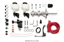 Load image into Gallery viewer, Wilwood Tandem Remote M/C Kit w L/H Brkt & Prop Valve - 7/8in Bore Ball Burnished-W/Pushrod