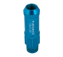 Load image into Gallery viewer, NRG 700 Series M12 X 1.25 Steel Lug Nut w/Dust Cap Cover Set 21 Pc w/Locks & Lock Socket - Blue