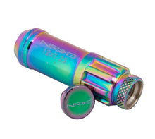 Load image into Gallery viewer, NRG 700 Series M12 X 1.25 Steel Lug Nut w/Dust Cap Cover Set 21 Pc w/Locks & Lock Socket - Neochrome