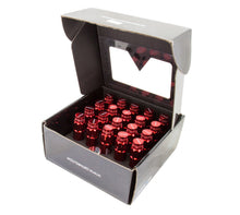 Load image into Gallery viewer, NRG 700 Series M12 X 1.25 Steel Lug Nut w/Dust Cap Cover Set 21 Pc w/Locks & Lock Socket - Red