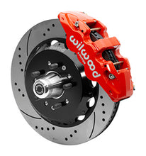 Load image into Gallery viewer, Wilwood 55-57 Chevy Bel Air Aerolite 6R Kit, 5 x 4.50in/4.75in Hub - 14.00in D&S Rotor - Red