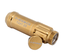Load image into Gallery viewer, NRG 700 Series M12 X 1.25 Steel Lug Nut w/Dust Cap Cover Set 21 Pc w/Locks & Socket - Chrome Gold