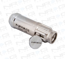 Load image into Gallery viewer, NRG 700 Series M12 X 1.25 Steel Lug Nut w/Dust Cap Cover Set 21 Pc w/Locks & Lock Socket - Silver