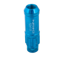 Load image into Gallery viewer, NRG 700 Series M12 X 1.5 Steel Lug Nut w/Dust Cap Cover Set 21 Pc w/Locks & Lock Socket - Blue