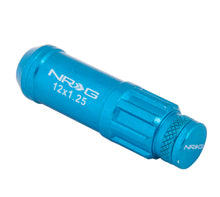 Load image into Gallery viewer, NRG 700 Series M12 X 1.25 Steel Lug Nut w/Dust Cap Cover Set 21 Pc w/Locks & Lock Socket - Blue
