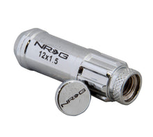 Load image into Gallery viewer, NRG 700 Series M12 X 1.5 Steel Lug Nut w/Dust Cap Cover Set 21 Pc w/Locks & Lock Socket - Silver
