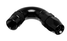 Vibrant -3AN 120 Degree High Flow Hose End Fitting for PTFE Lined Flex Hose - Aluminum