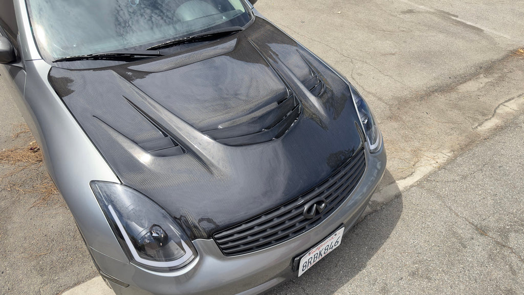 G35 Coupe Hellfire GT Hood – Fly1 Motorsports