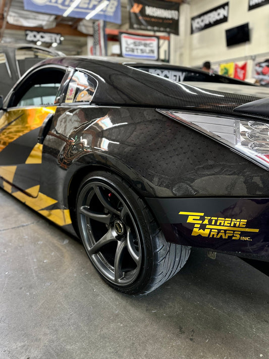 Nissan 350Z OEM Style Carbon Fiber Rear Quarter Panel Caps