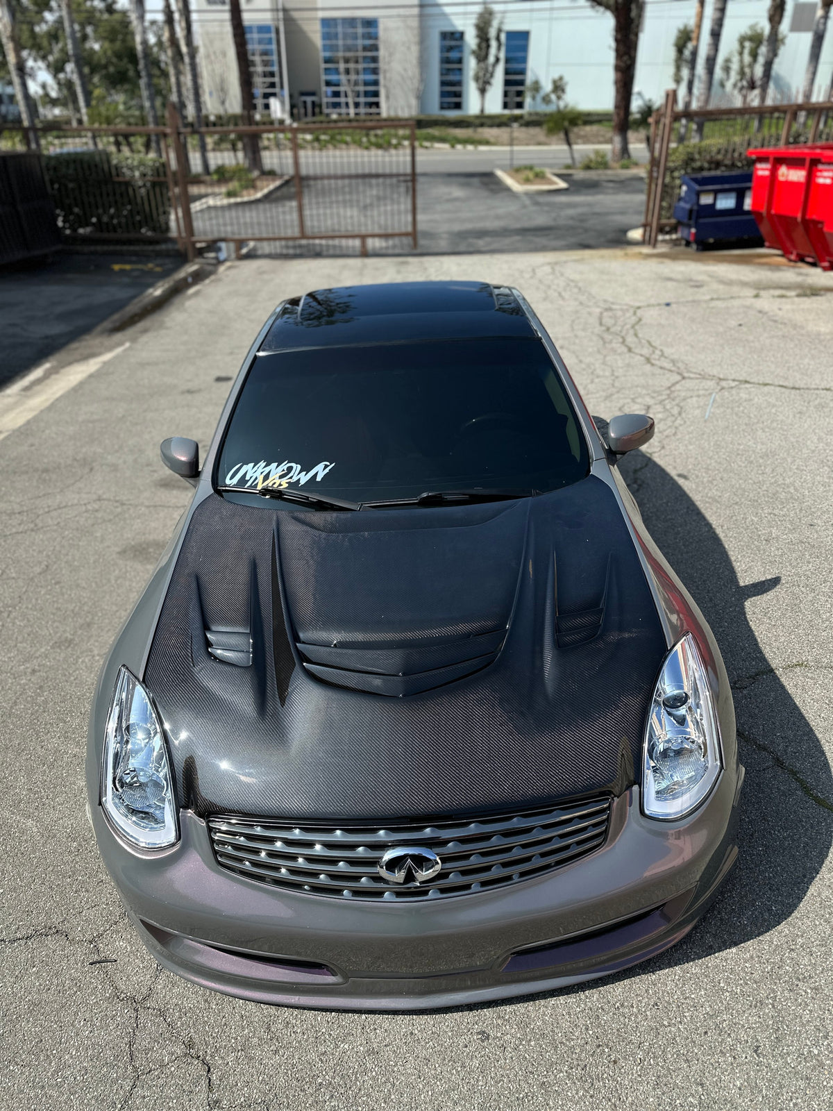 Infiniti G35 Coupe Carbon Fiber Roof Cap