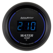 Load image into Gallery viewer, Autometer Cobalt Digital 52.4mm Black 0-300 deg F Water Temperature Gauge