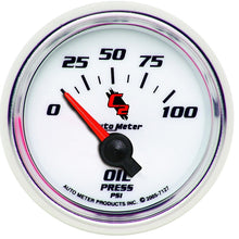 Load image into Gallery viewer, Autometer C2 52mm Electric 0-100 PSI Oil Pressure Gauge