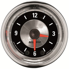 Load image into Gallery viewer, Autometer American Muscle 52mm Full Sweep Electric 12hr Analog Clock Gauge