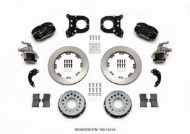 Wilwood Forged Dynalite P/S Rear Kit w/MC4 P-Brake Chev 12 Bolt w/Clip Eliminator