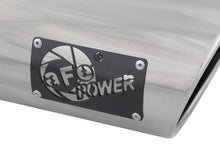 Load image into Gallery viewer, aFe MACH Force-Xp 3in Inlet x 4in Outlet x 9in Length 304 Stainless Steel Exhaust Tip Polished