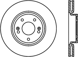 StopTech 09-18 Kia Forte Cryo Front Right Slotted Sport Brake Rotor