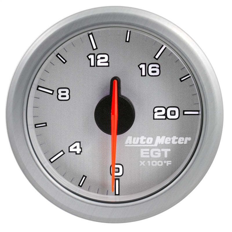 Autometer Airdrive 2-1/16in EGT Gauge 0-2000 Degrees F - Silver