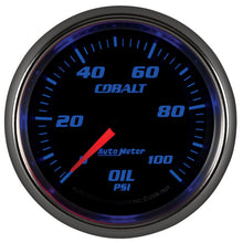 Load image into Gallery viewer, Autometer Cobalt 66mm 0-100 PSI Oil Pressure Gauge