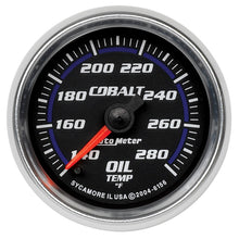 Load image into Gallery viewer, Autometer Cobalt 52mm 140-280 Deg F Full Sweep Electronic Oil Temp Gauge