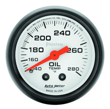 Load image into Gallery viewer, Autometer Phantom 52mm 140-280 Deg F Mechanical Oil Temperature Gauge