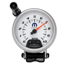 Load image into Gallery viewer, AutoMeter Gauge Tachometer 3-3/4in. 10K RPM Pedestal W/ Ext. Quick-Lite White Mopar