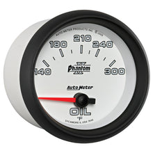 Load image into Gallery viewer, Autometer Phantom II 2 5/8in 140-300 Degree F Short Sweep Electronic Oil Temperature Gauge