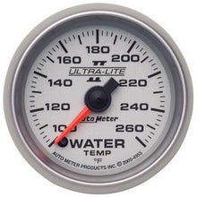 Load image into Gallery viewer, Autometer Ultra-Lite II 52mm 100-260 Deg F Full Sweep Electric Water Temperature Gauge