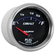 Load image into Gallery viewer, AutoMeter Gauge Fuel Level 2-5/8in. 73 Ohm(e) to 10 Ohm(f) Elec Cobalt