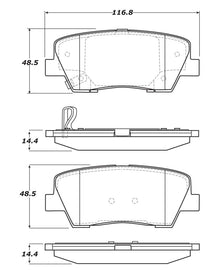 StopTech Sport Brake Pads w/Shims and Hardware