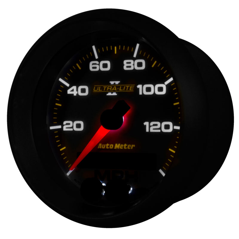 Autometer Ultra-Lite II 3-3/8in 0-140MPH In-Dash Electronic GPS Programmable Speedometer