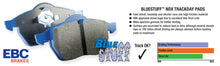 Load image into Gallery viewer, EBC 05-16 Ford F-450/F-550 Bluestuff Front Brake Pads