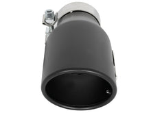 Load image into Gallery viewer, aFe MACH Force-Xp 409 SS Exhaust Tip Black (Left Side) 3in In x 4-1/2in Out x 9in L Clamp-On