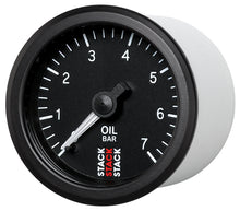 Load image into Gallery viewer, Autometer Stack Instruments 52mm 0-7 BAR M10 (M) Mechanical Oil Pressure Gauge - Black